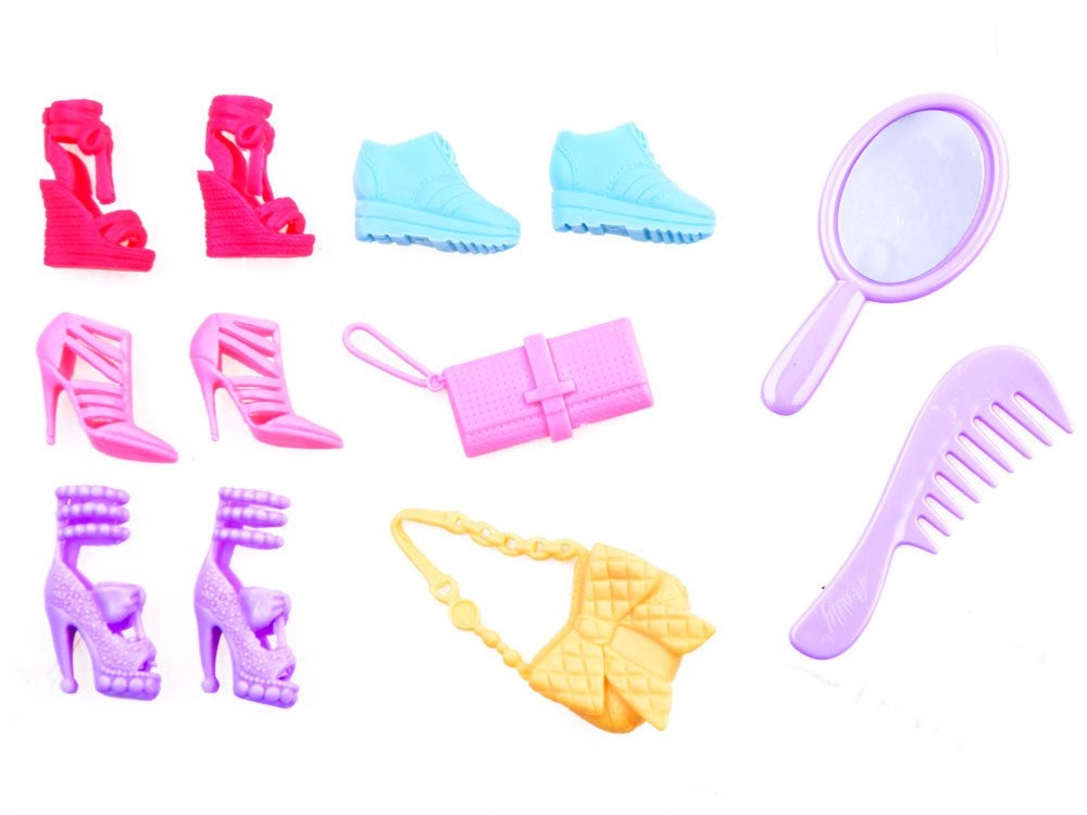 Lėlė su drabužių ir priedų komplektas, Anlily