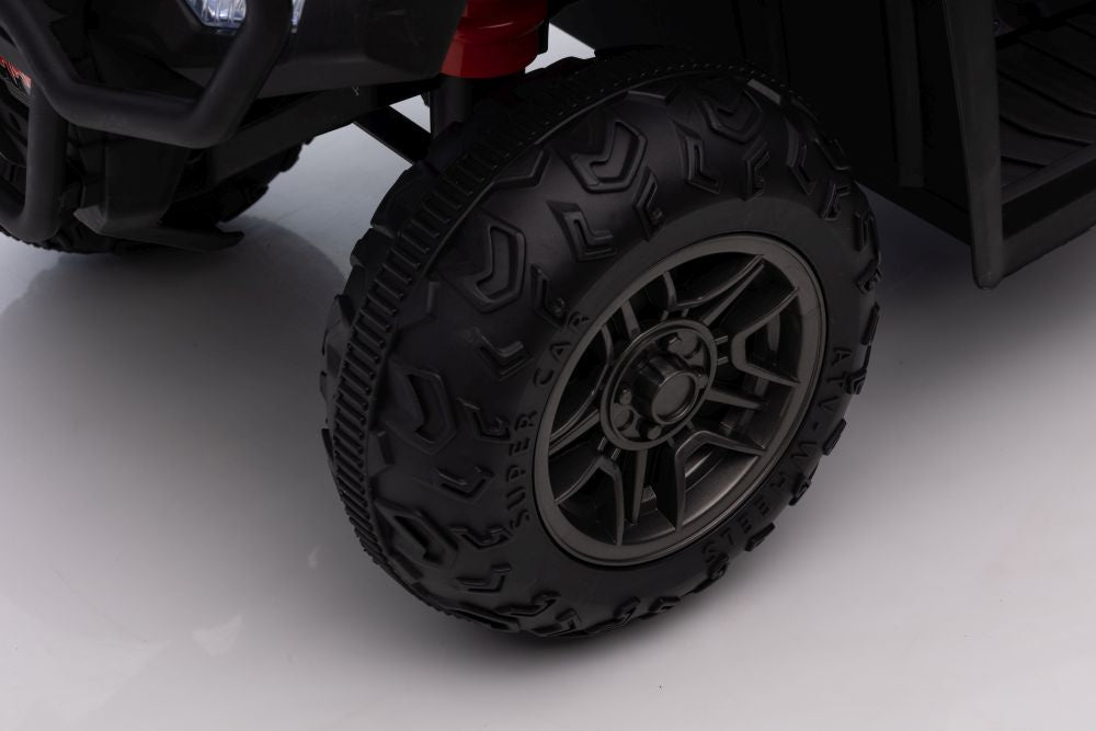 Vienvietis elektrinis keturratis, baltas