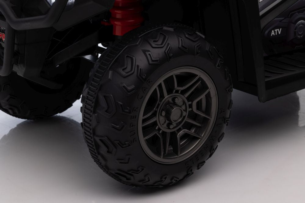 Vienvietis elektrinis keturratis, baltas