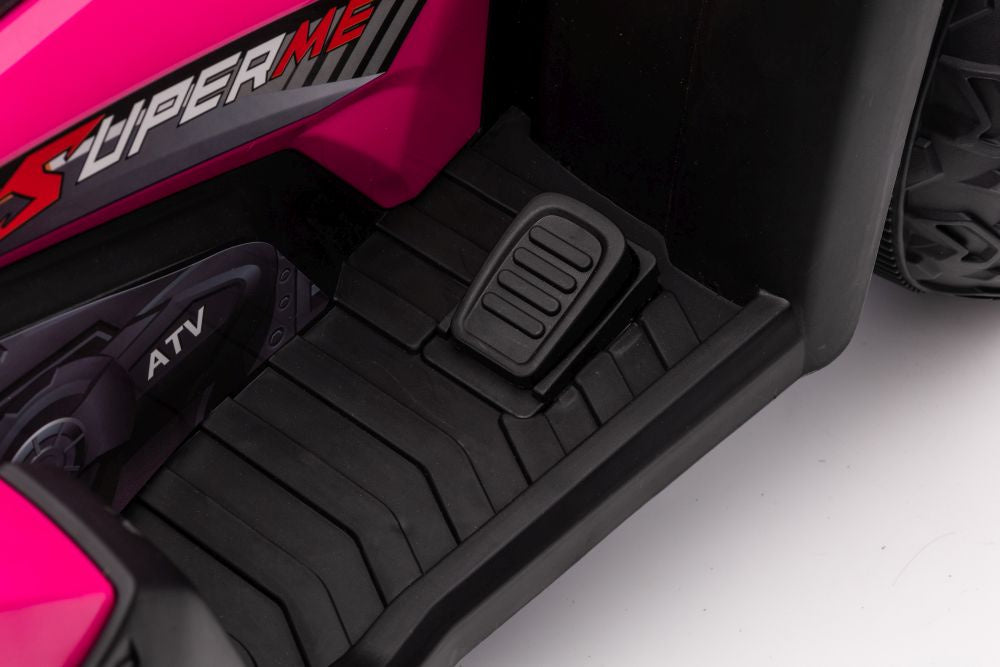 Vienvietis elektrinis keturratis, rožinis