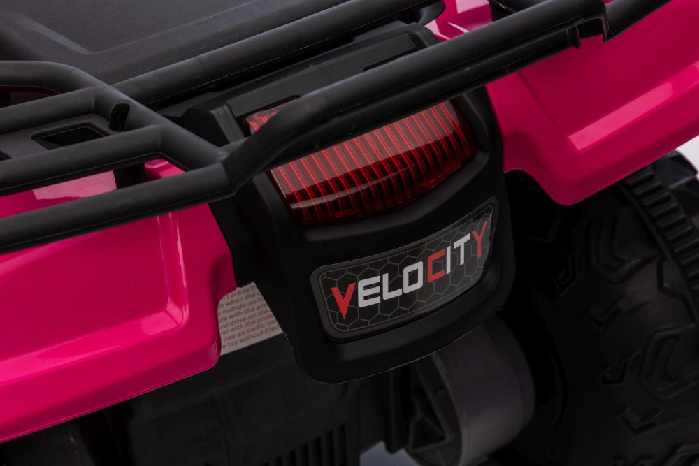 Vienvietis elektrinis keturratis, rožinis