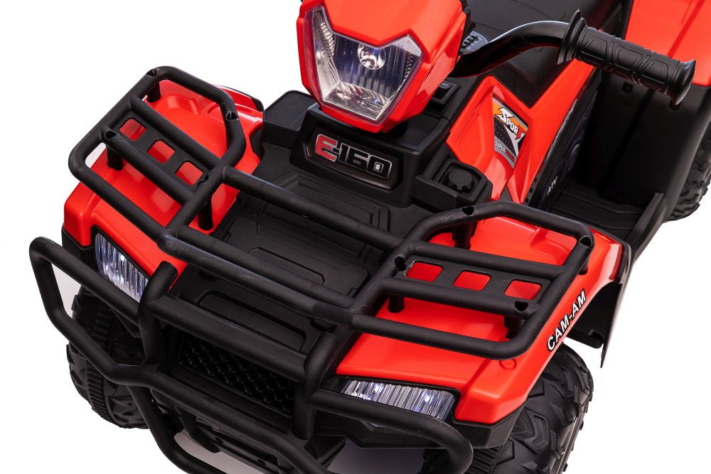 Vienvietis elektrinis keturratis, raudonas