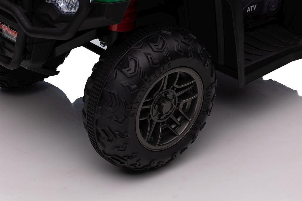 Vienvietis elektrinis keturratis, geltonas