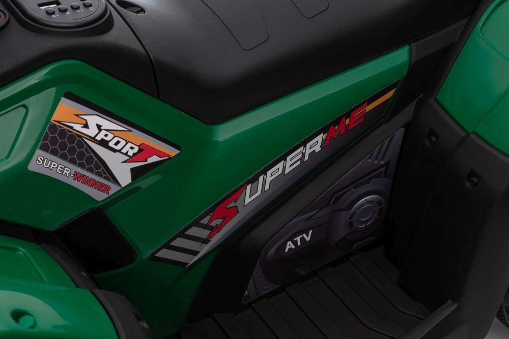 Vienvietis elektrinis keturratis, geltonas