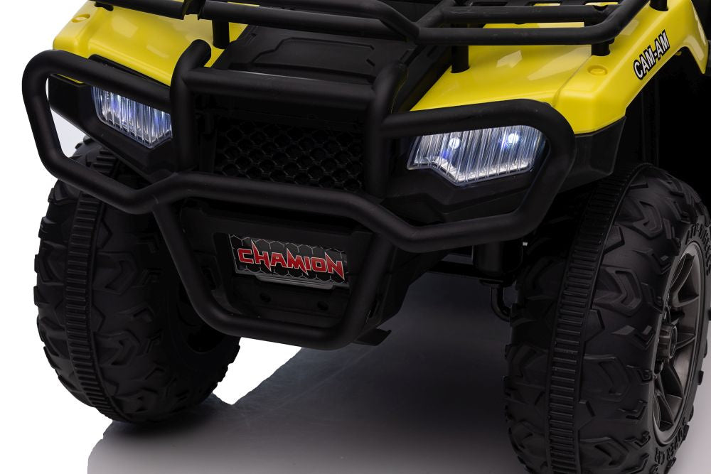 Vienvietis elektrinis keturratis, geltonas