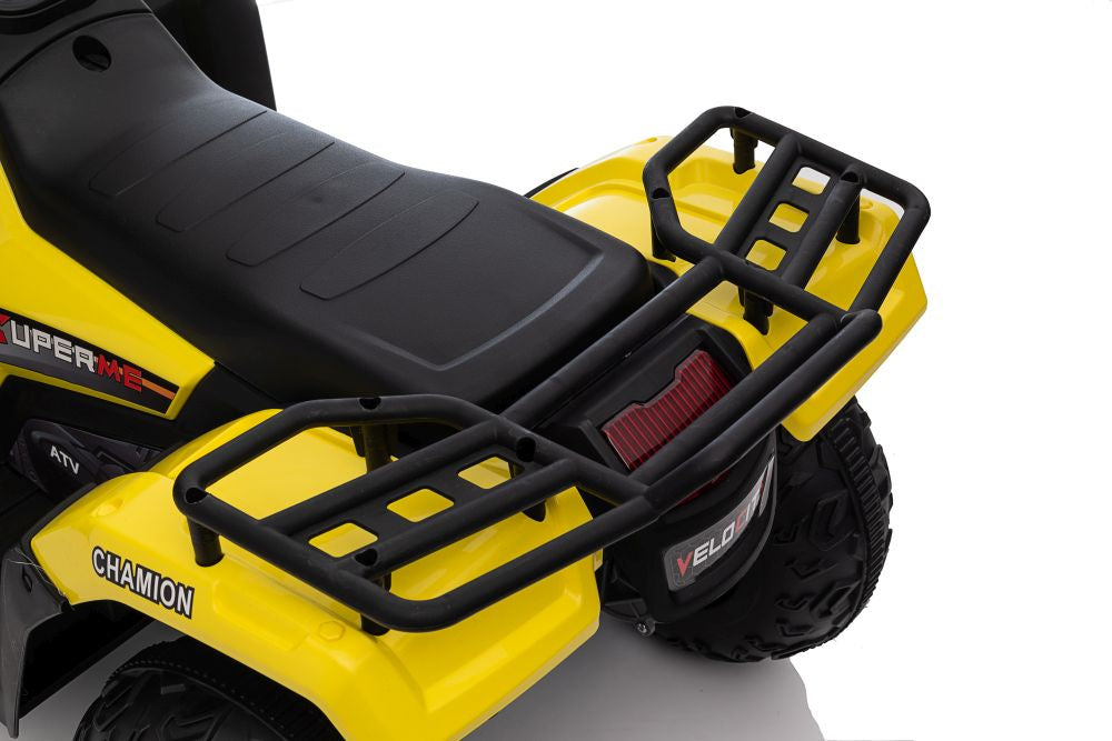 Vienvietis elektrinis keturratis, geltonas