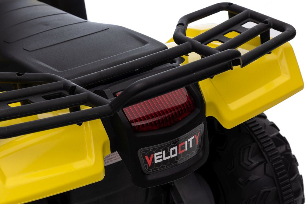 Vienvietis elektrinis keturratis, geltonas