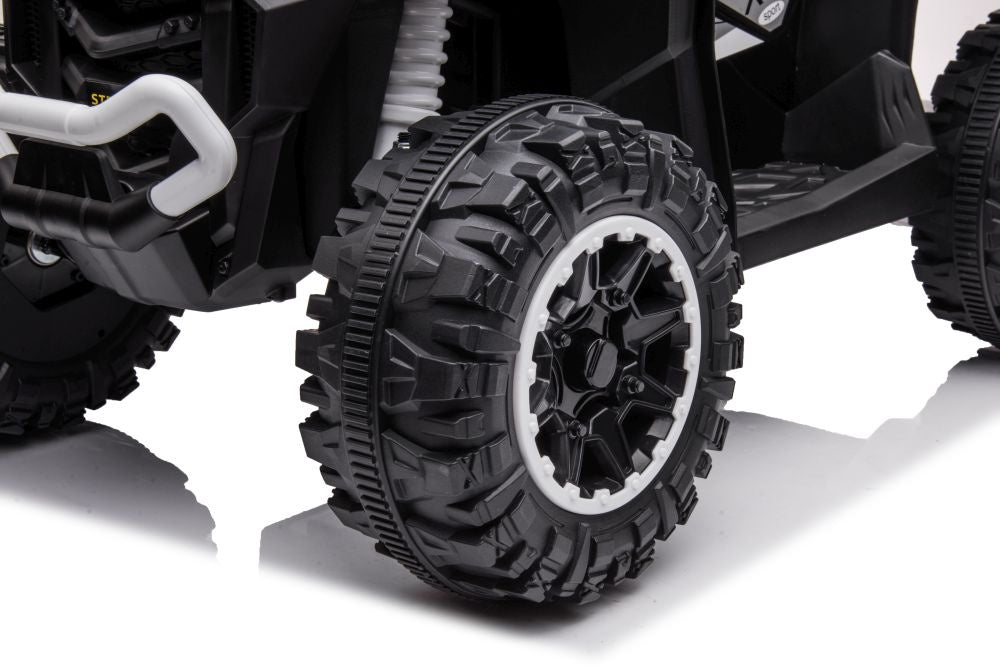 Vienvietis elektrinis keturratis HL568, baltas