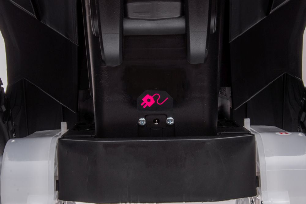 Vienvietis elektrinis keturratis HL568, baltas