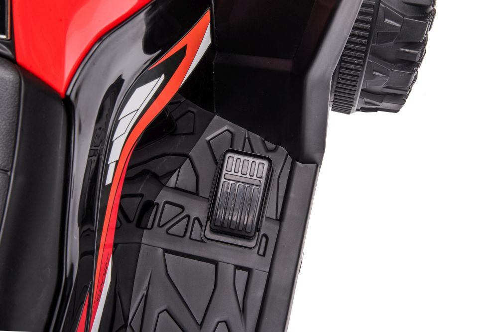 Vienvietis elektrinis keturratis HL568, raudonas