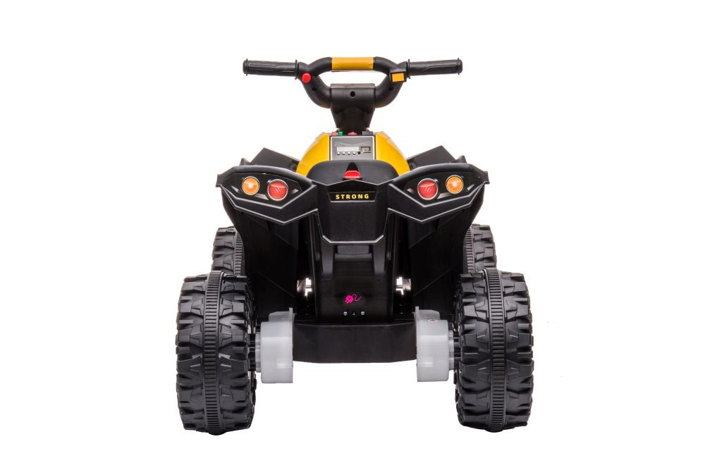 Vienvietis elektrinis keturratis HL568, geltonas