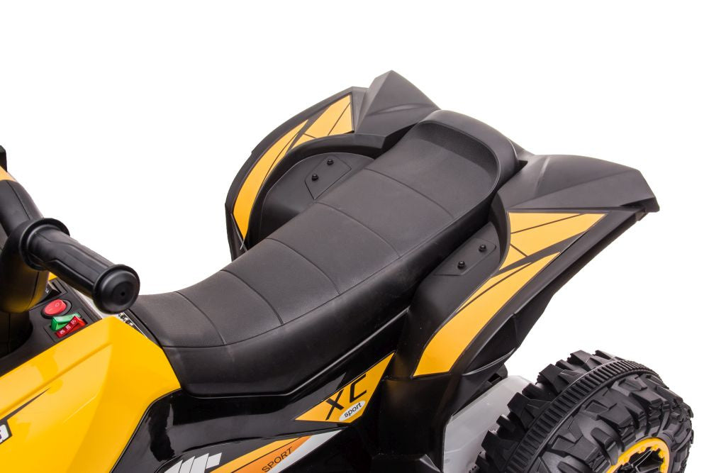 Vienvietis elektrinis keturratis HL568, geltonas