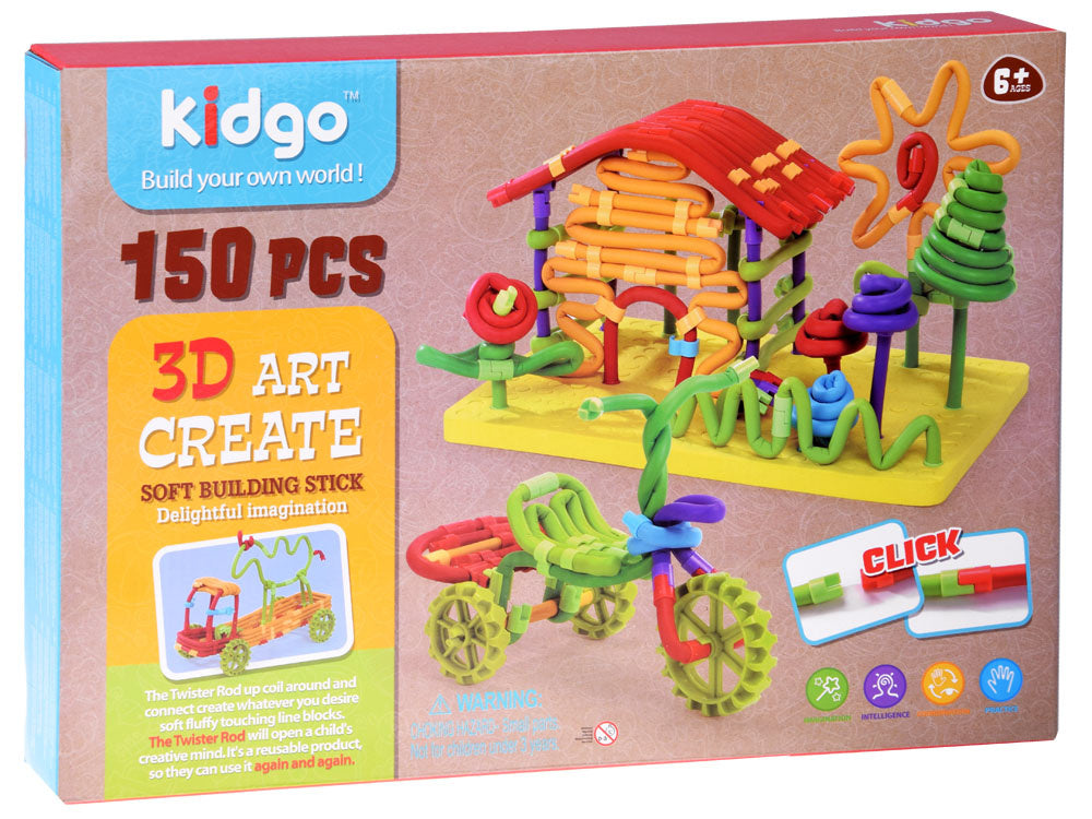 Konstruktorius „Lankstūs pagaliukai“  160 ele.