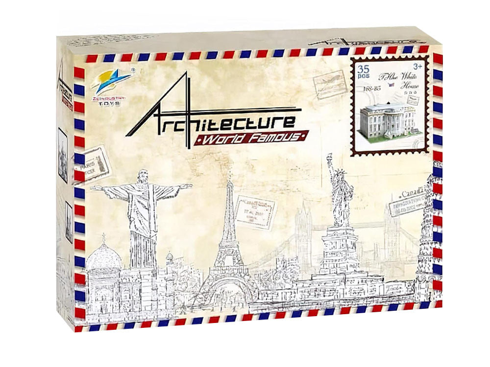 3D erdvinė Baltųjų rūmų dėlionė 35 el.