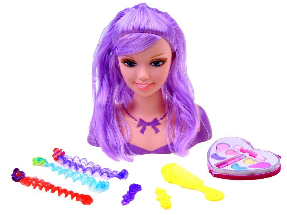 Lėlės biustas šukuosenoms kurti su priedais