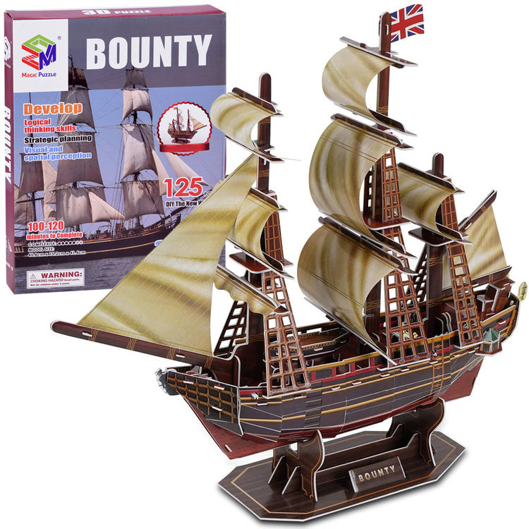 3D dėlionė, laivas Bounty