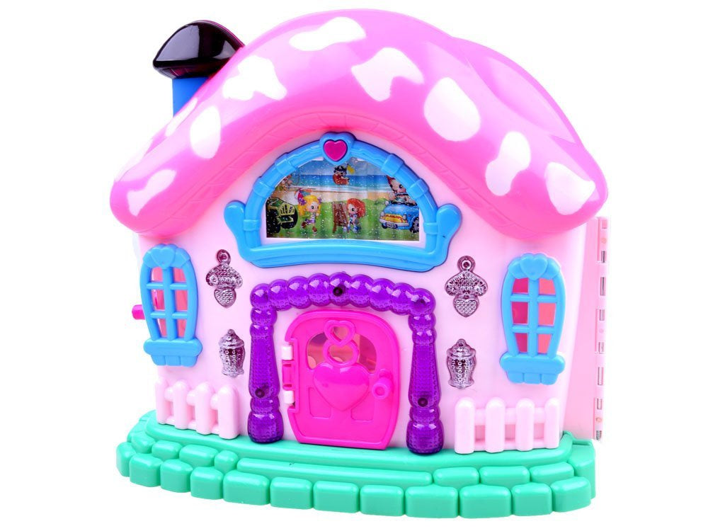 Sulankstomas pasakų namelis su baldais