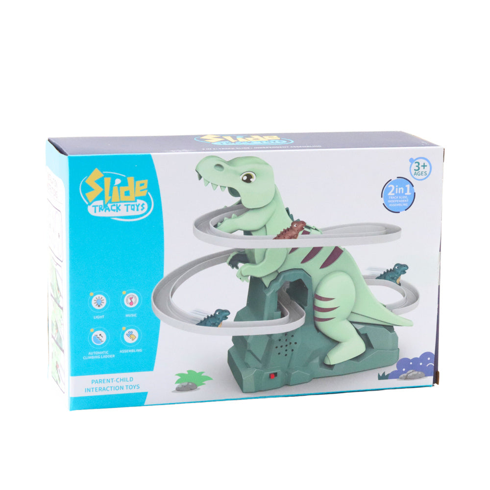 Dinozaurų slidinėjimo trasa su garso ir šviesos efektais
