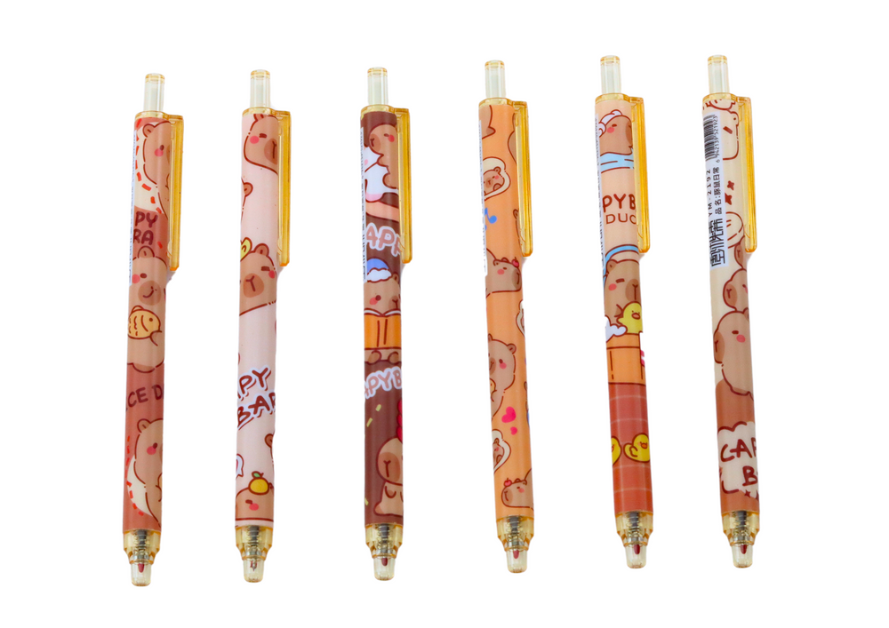 Rašiklių rinkinys „Kapibara“ 6 vnt.