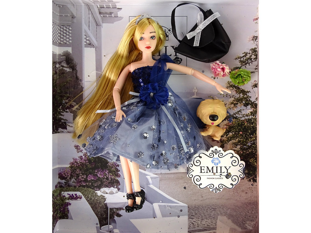 Lėlė Emily su šuniuku ir priedais