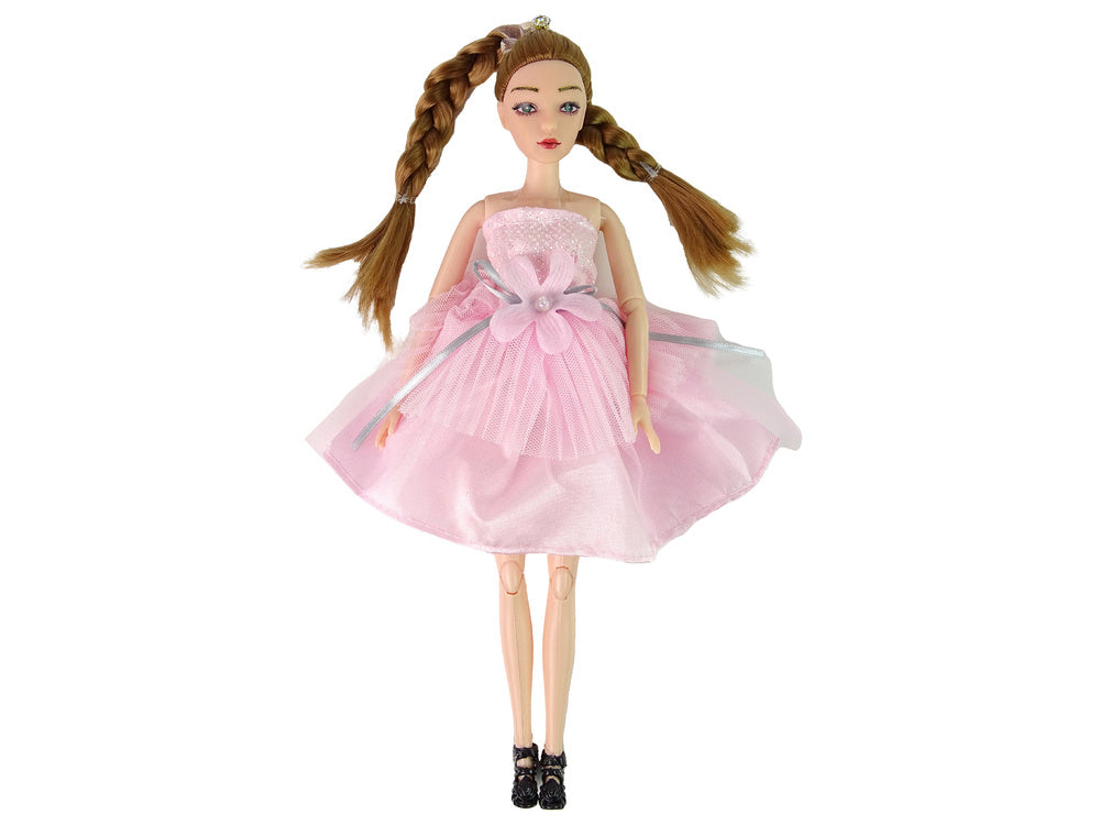 Lėlė Emily su kačiuku ir gėlėmis