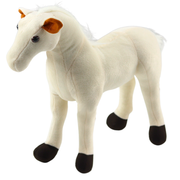 Pliušinis arklys „Snuggle Toy“, baltas
