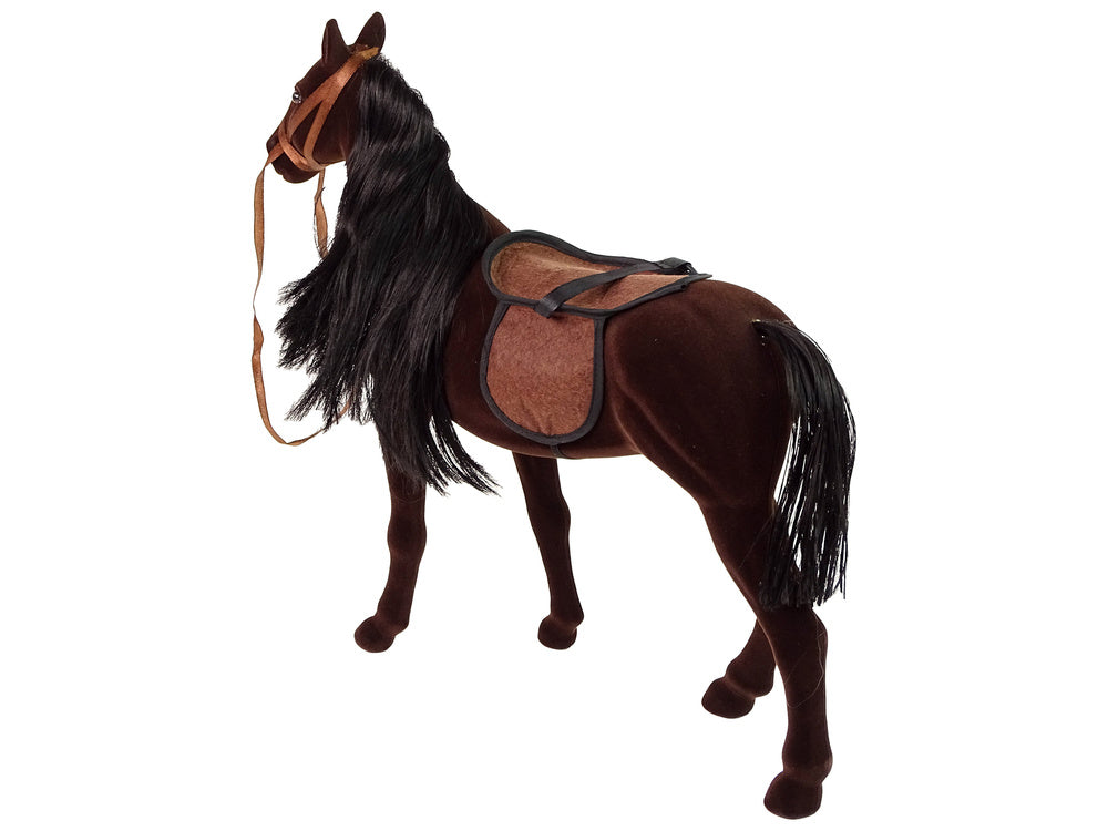 Rudo arklio figūrėlė su šukavimo priedais
