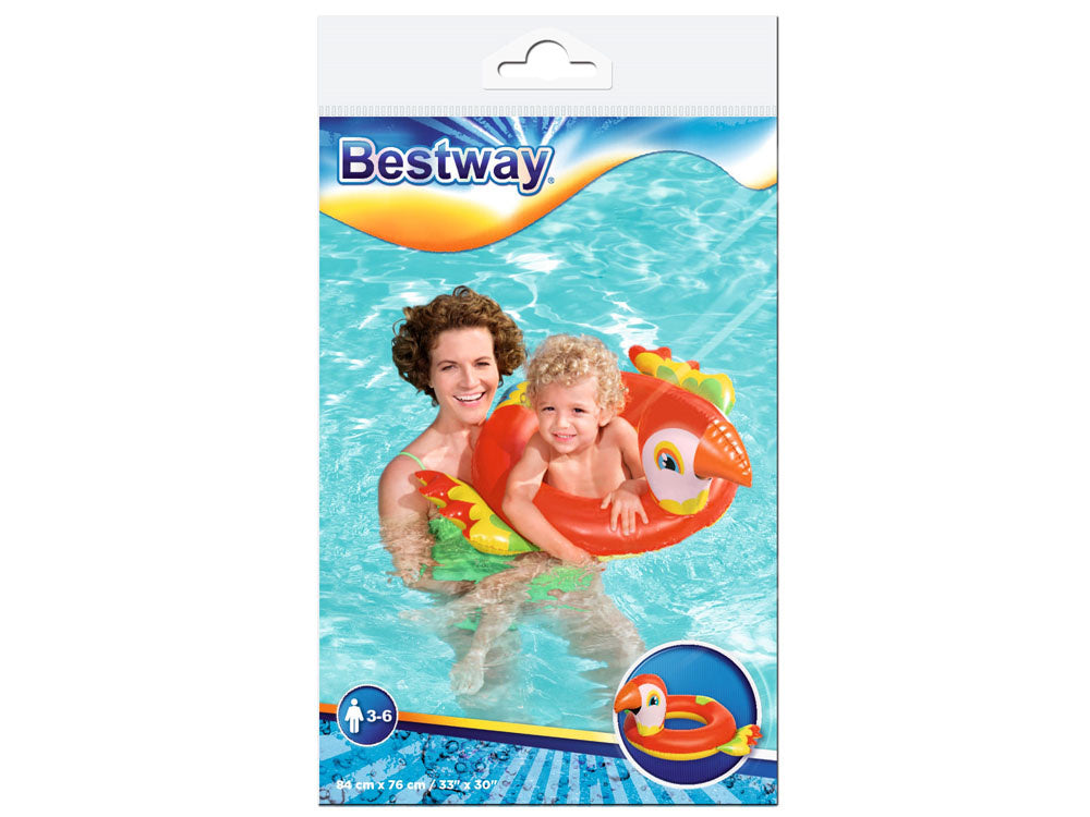 Pripučiamas plaukimo ratas vaikams papūga, Bestway
