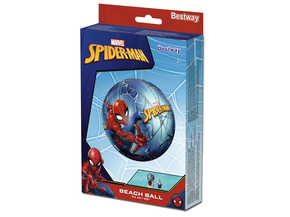 Pripučiamas paplūdimio kamuolys 51 cm, žmogus voras, Spiderman, Bestway