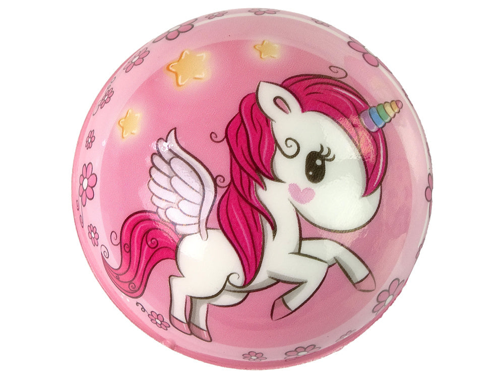 Minkštas spalvotas kamuoliukas 8 cm, vienaragiai