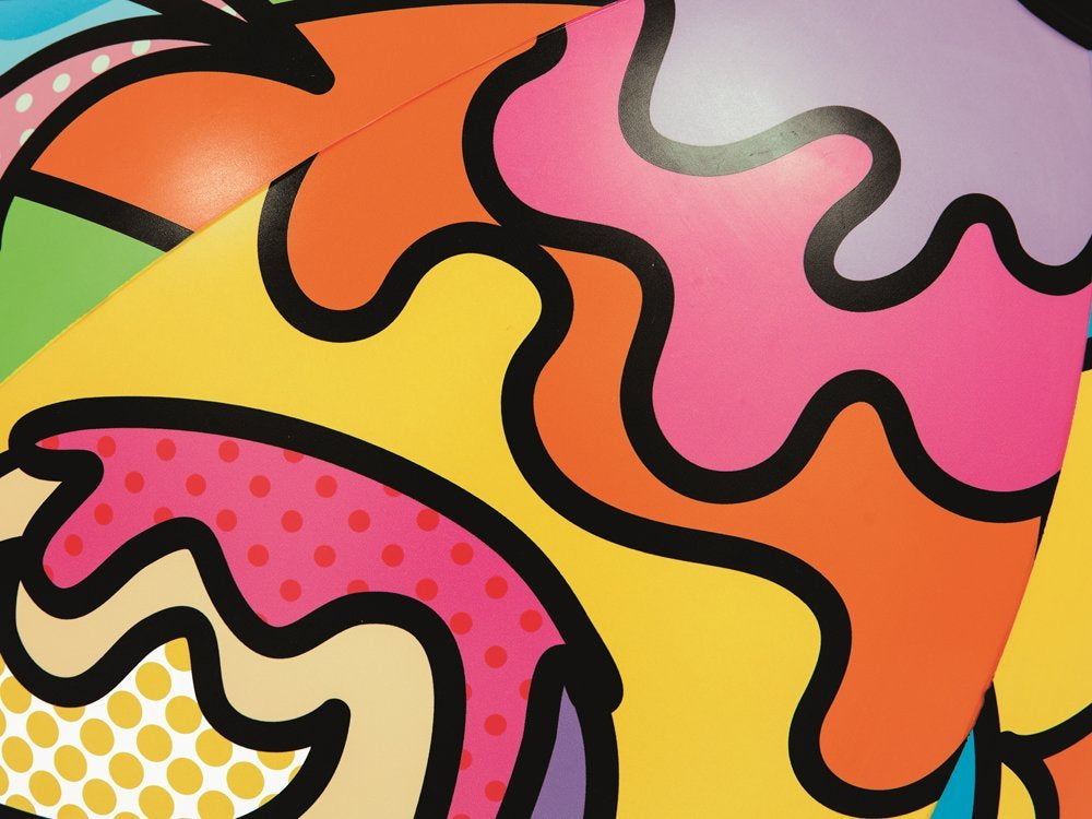 Spalvotas pripučiamas paplūdimio kamuolys 91cm, Bestway