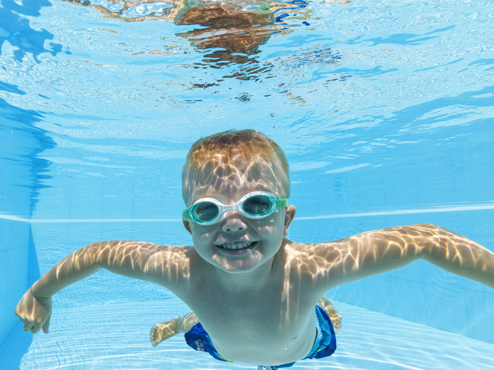 Vaikiški plaukimo akiniai Bestway Accelera, žalia