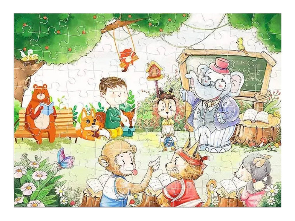 Dėlionė laiminga klasė, 100 dalių