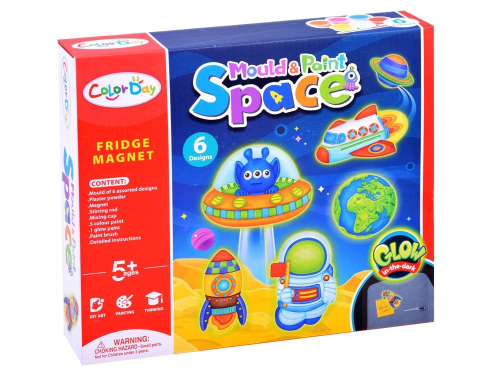 Kūrybinis gipso rinkinys magnetams kurti, kosmosas