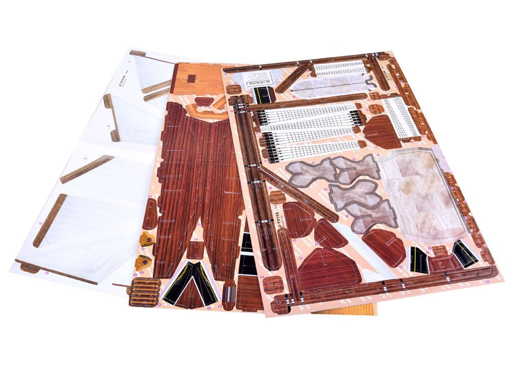 3D burlaivio dėlionė  vaikams BLUENOSE 80 el.