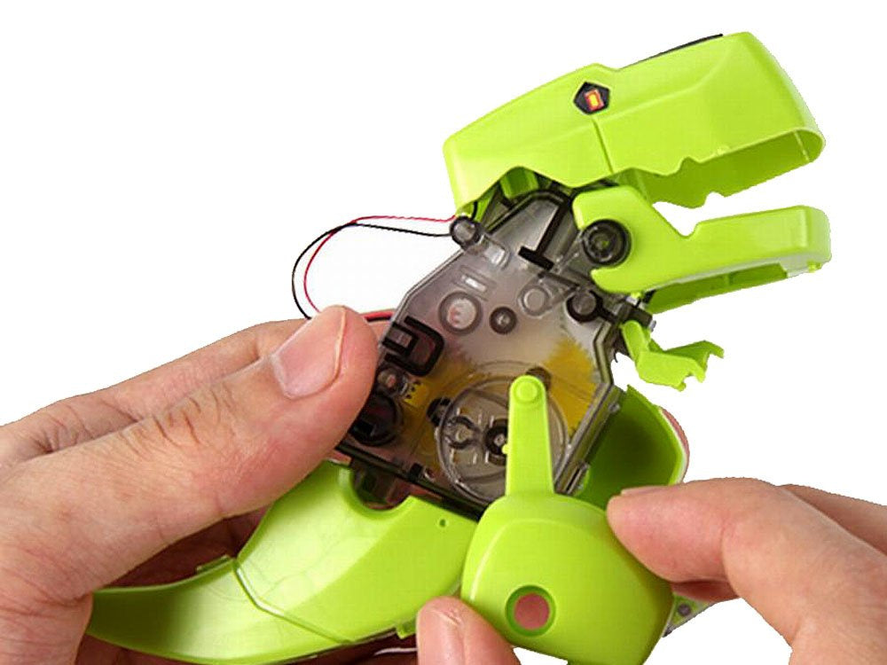 Saulės baterija valdomas dinozauro konstruktorius 4in1