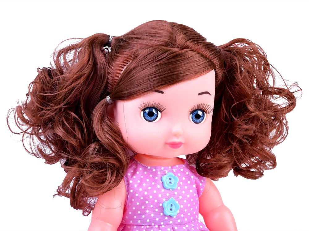 Lėlė su supamuoju arkliu ir aksesuarais