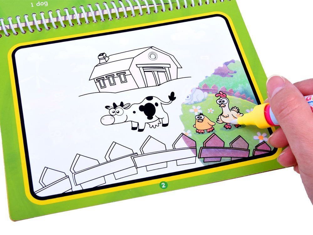 Vandens spalvinimo knygelė „Gyvūnai“