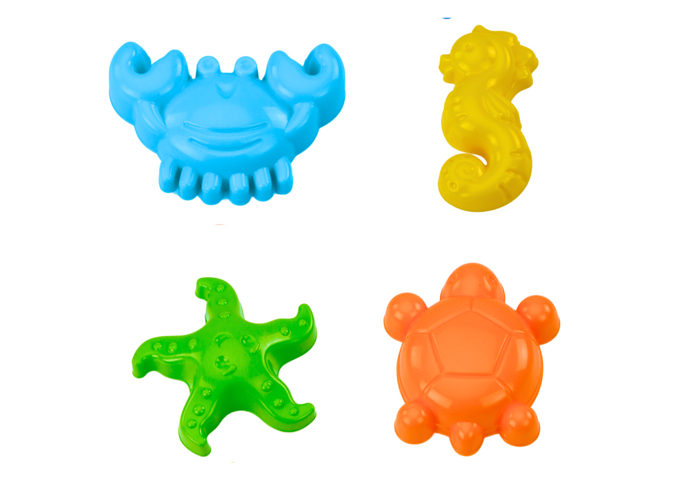 Smėlio žaislų rinkinys su kibirėliu ir malūnėliu 9 el.