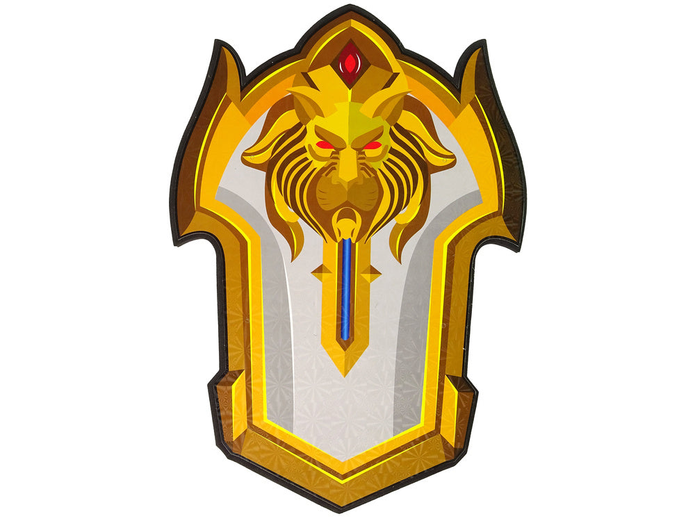 Minkštas kario kalavijo ir skydo rinkinys, geltonas