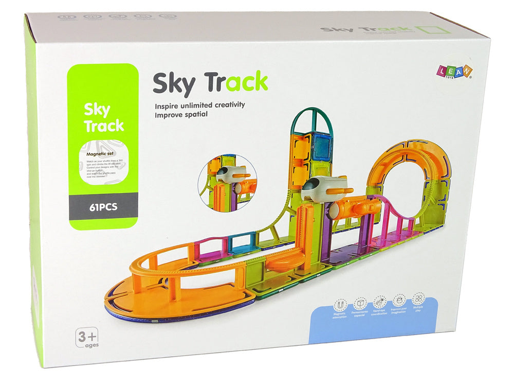 Magnetinės konstrukcinės kaladėlės Sky Track 61 vnt.