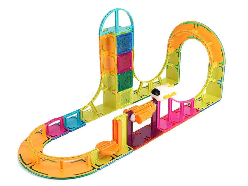 Magnetinės konstrukcinės kaladėlės Sky Track 61 vnt.