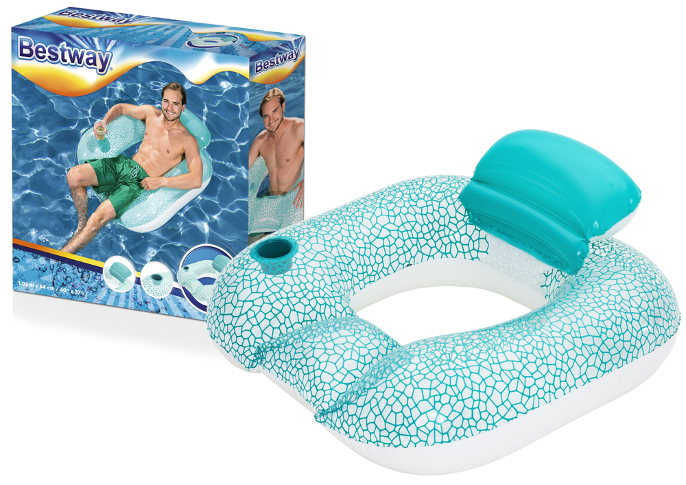 Pripučiamas plaukimo ratas 102 cm, mėlynas