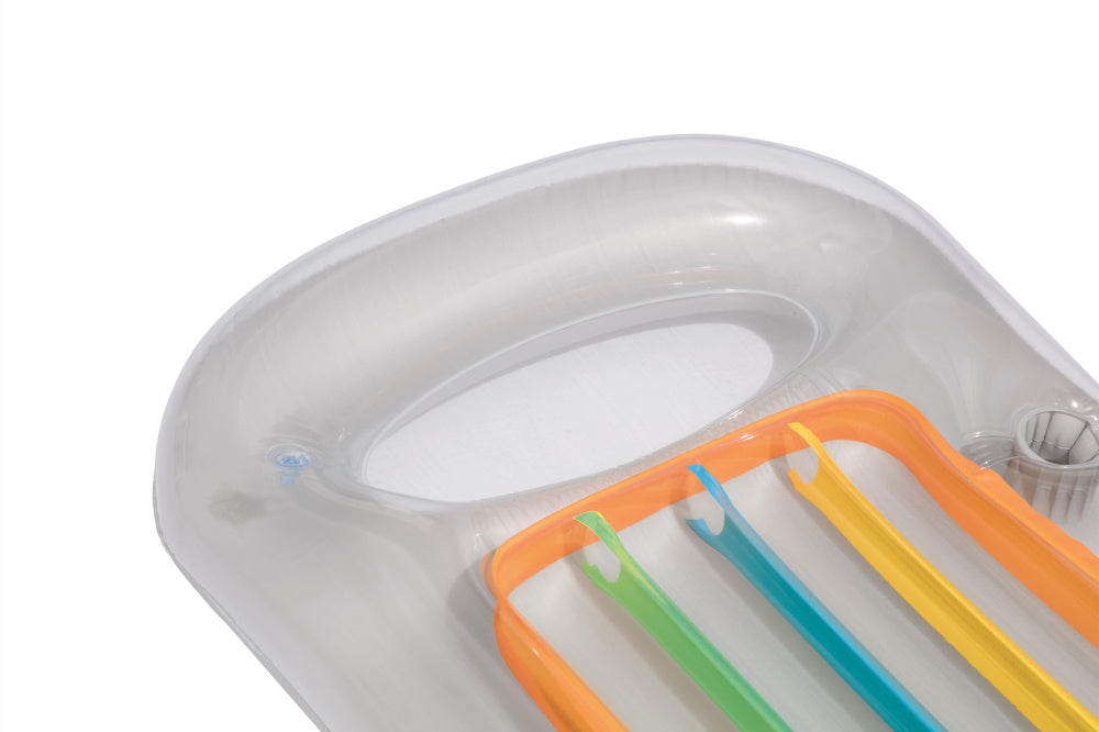 Pripučiamas čiužinys fotelis 161 x 84 cm, pilkas