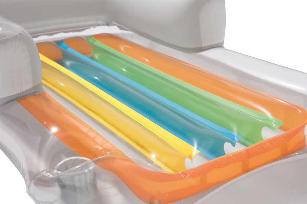 Pripučiamas čiužinys fotelis 161 x 84 cm, pilkas