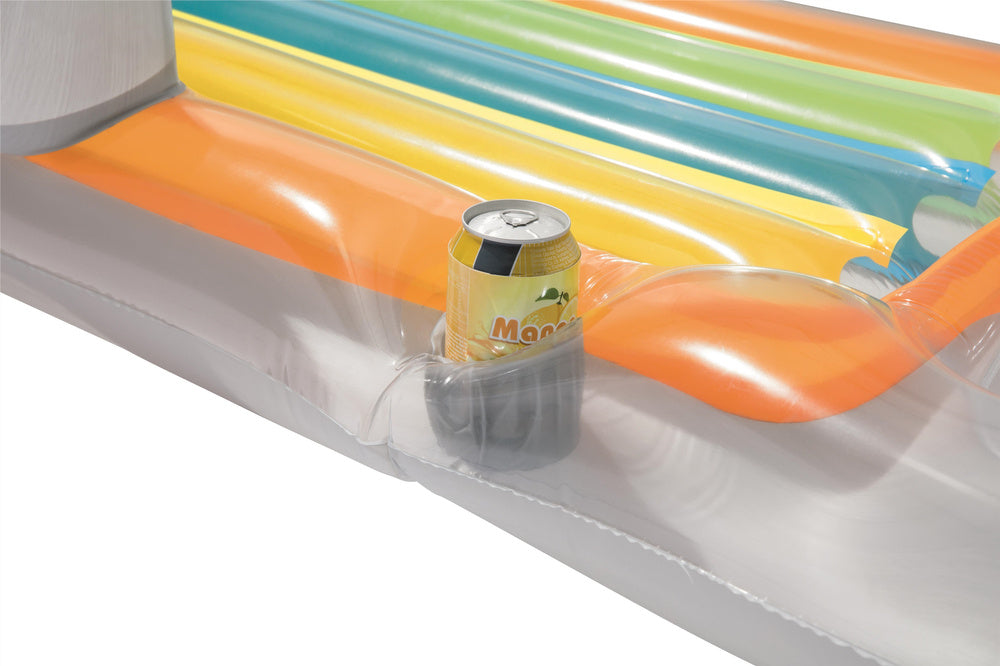 Pripučiamas čiužinys fotelis 161 x 84 cm, pilkas