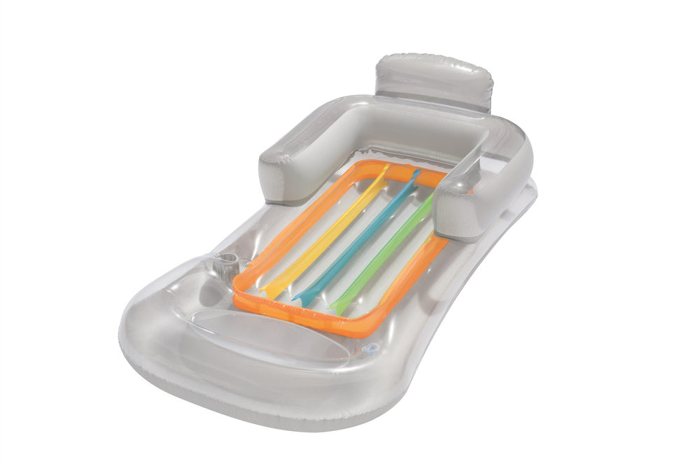 Pripučiamas čiužinys fotelis 161 x 84 cm, pilkas