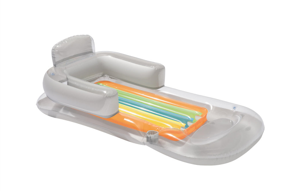 Pripučiamas čiužinys fotelis 161 x 84 cm, pilkas