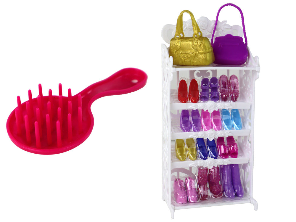 Lėlė Lucy rožine suknele ir aksesuarais