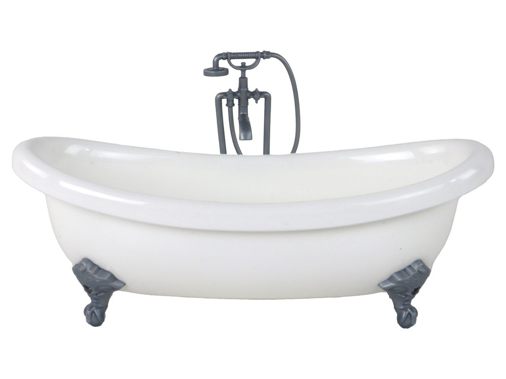 Lėlė su mėlynu chalatu ir priedais